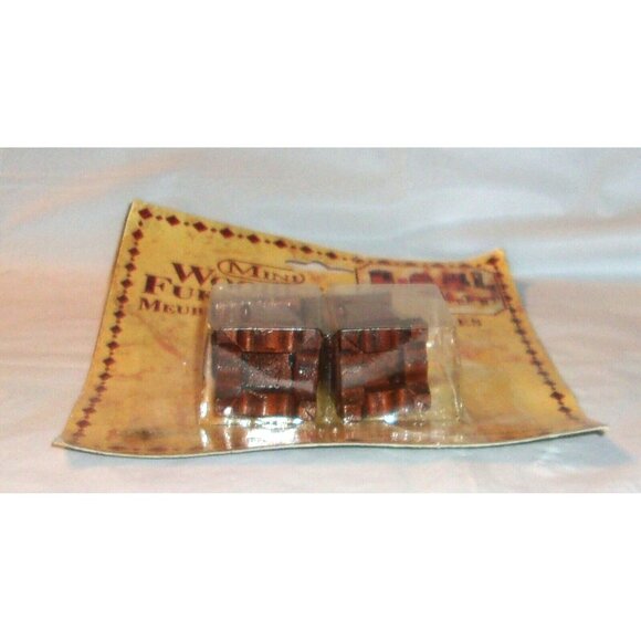 NOS Vintage Dollhouse Furniture - 2 Tables- Bedroom Living Room - Wood Miniature - Picture 2 of 9